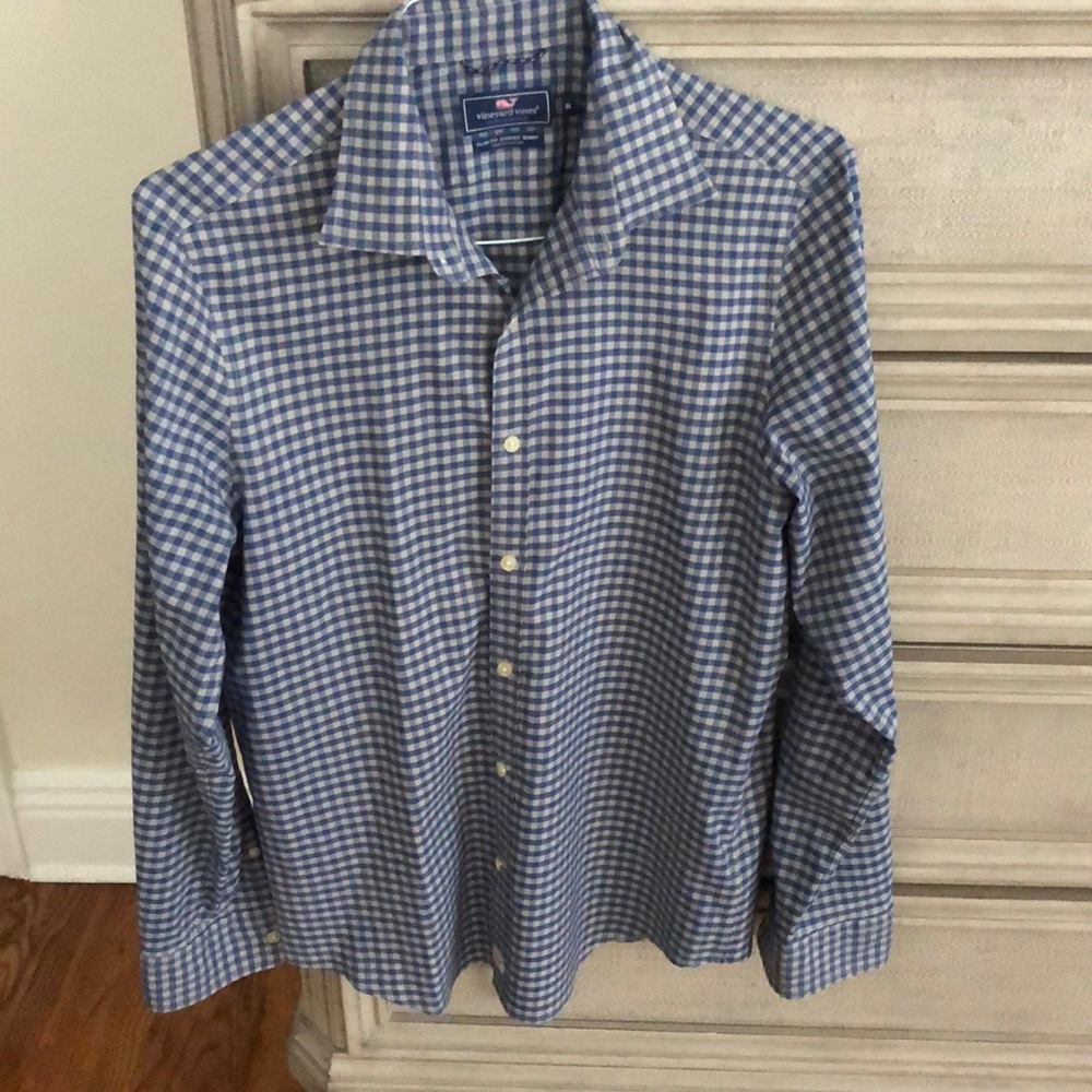 Mens vineyard vines slim fit copper shirt M